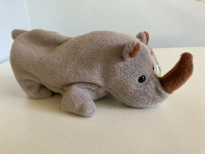 Spike the Rhino Ty Beanie Baby - Picture 1 of 5