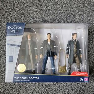 B&M Doctor Who Eighth Doctor Collector Set 5.5” Action Figures 8th  Dr Sealed 