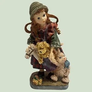 A Girl with Her Toys - Rare Vintage - Solid Figurine - Picture 1 of 13