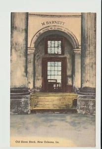 POSTCARD OLD SLAVE BLOCK NEW ORLEANS LOUISIANA - Picture 1 of 2