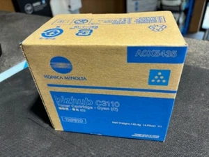 Genuine Konica Minolta BizHub C3110 TNP51C Cyan Toner Cartridge A0X5435 - Picture 1 of 2