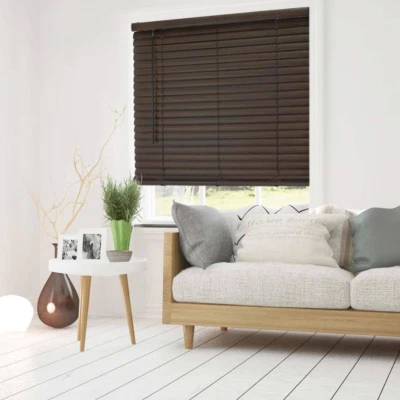 Chicology Oscurecimiento de habitación inalámbrico 2 pulgadas Ciego, nogal oscuro-29" W X 64" L Foto 1 de 3