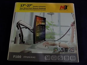 North Bayou NB F100 LCD Monitorarm Gasfeder Schreibtischhalterung für Bildschirme 17 Zoll bis 27 Zoll - Bild 1 von 7
