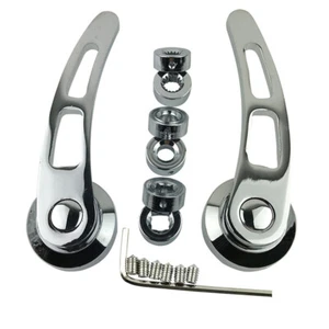 Chrome Billet Aluminum 4-1/4" Door Handle Kit For Chevy Ford Chrysler Pontiac - Picture 1 of 5