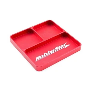 Bandeja de piezas de aluminio HobbyStar, organizador de banco de herramientas de radiocontrol rojo - Imagen 1 de 1