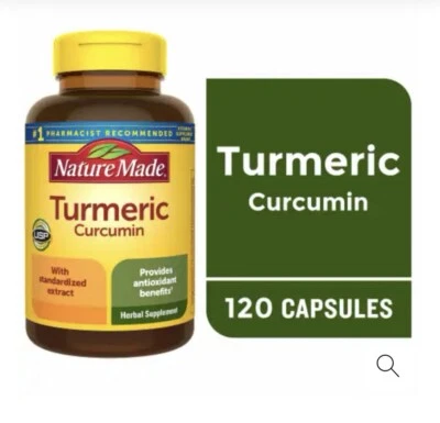 Curcumina de cúrcuma Nature Made 500 mg cápsulas suplemento herbal 120 unidades Foto 1 de 2