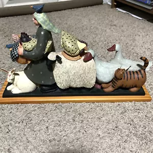 Williraye Studio FARM PARADE Hirte führende Tiere Enten Katze WW1501 nicht mehr produziert - Bild 1 von 12