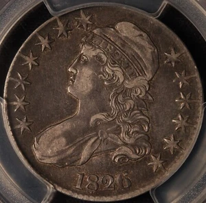 1826 Capped Bust Half Dollar, PCGS XF40, Scarce! - Picture 1 of 10