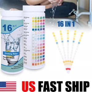 16 in1 Drinking Water Test Kit Strips 1/200 cnt. Home Water Quality Test for Tap - Picture 1 of 9