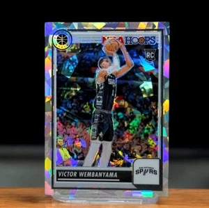 Victor Wembanyama 2023-24 Panini Hoops Premium Stock Cracked Ice Prizm RC #108 - Picture 1 of 3