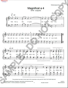 NEW Magnificat a 4 SATB a cappella DWB-130405.1 - Picture 1 of 2