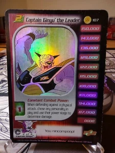 DBZ CCG DRAGON BALL Z CAPTAIN GINYU CHANGES LV3 #108 FOIL TRUNKS SAGA SCORE 2001 - Picture 1 of 2