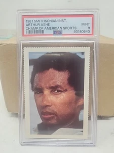 1981 Smithsonian Arthur Ashe PSA 9 MINT Champ of American Sports - Picture 1 of 1