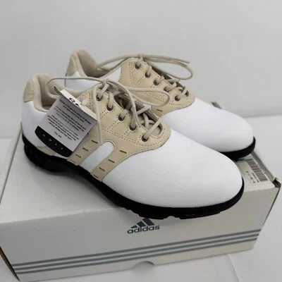 Zapatos de golf Adidas a rayas de torsión para hombre de punta suave de cuero navajo blanco talla 6,5 Foto 1 de 4