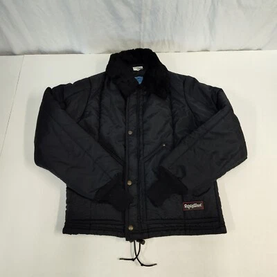 RefrigiWear 绝缘轰炸机夹克全拉链罗纹袖口和腰部男式小号美国 — 第 1/4 张图片