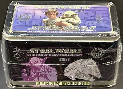 1994 Star Wars The Empire Strikes Back Series 2 Metallic Impressions Cards Tin - Image 1 of 4