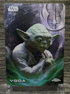 2025 Topps Chrome Star Wars Yoda CE-50 Variation Costco Exclusive GREAT PRODUCT! - Picture 1 of 7