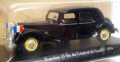 Atlas Editions escala 1/43 6112 503 - Citroen Traction 15 De Gaulle 1954 - negro Foto 1 de 4