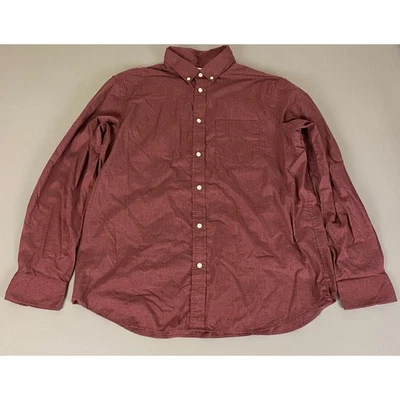 Camisa Old Navy Abotonada Para Hombre XL Cabernet Cabaret Calce Regular Manga Larga Foto 1 de 4