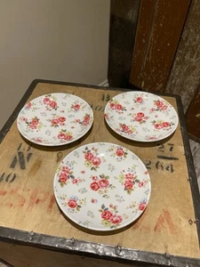 Cath Kidston Floral Side Plates Melamine 7.5'' X3 - Picture 1 of 19