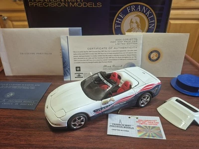 Franklin Mint 2004 Corvette Indy 500 Pace автомобиль ограниченное издание коробка сертификаты красный/белый/синий - Изображение 1 из 4
