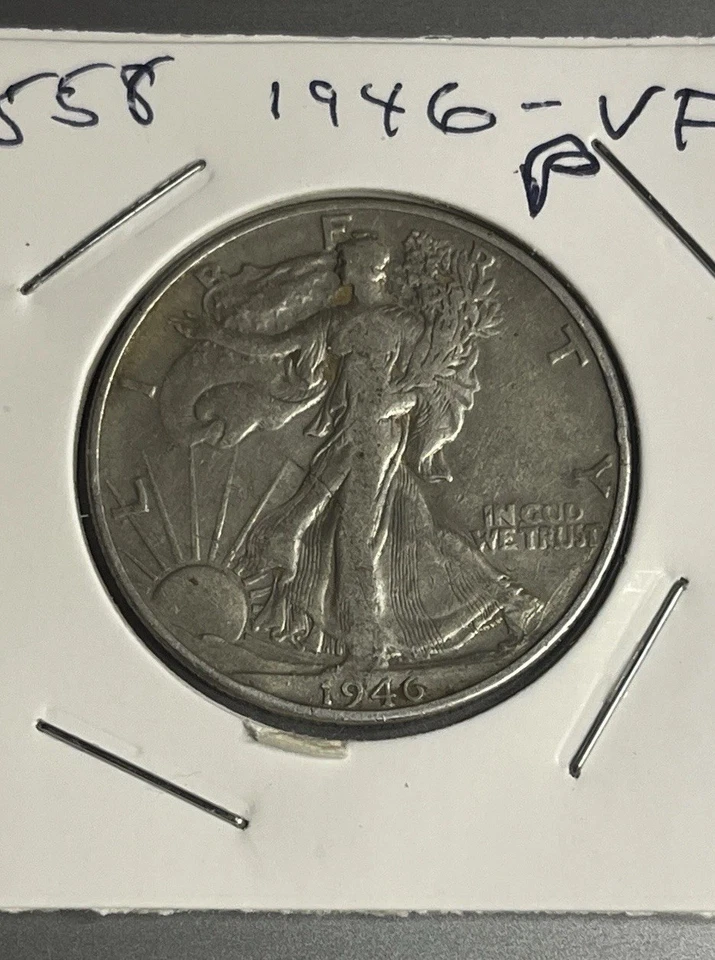 1946 P VF Walking Liberty Nice - Image 1 of 2
