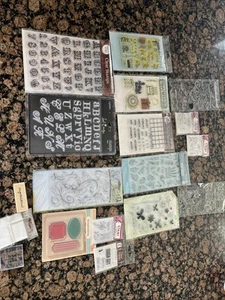 Set 18 Teile Scrapbooking Basteln Clear Stamps - Bild 1 von 7