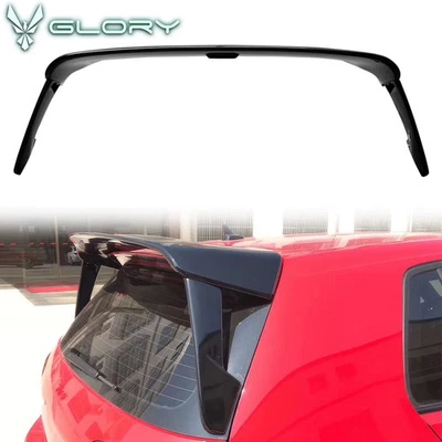For 15-20 Volkswagen Golf 7 MK7 Roof Spoiler GTI Style Rear Wing ABS Gloss Black - Image 1 of 4