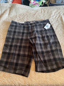 Calvin Klein Herren Shorts Gr. 36 kariert blau grau 100% Baumwolle Freizeit Sommer Neu mit Etikett - Bild 1 von 4