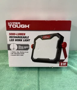 New Hyper Tough 5000 Lumen Rechargeable LED Work Light. - Picture 1 of 10