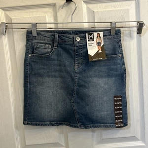 NWT Member's Mark Girl's Adjustable Waist Stretch Denim Skirt, Size XL 14/16 - Picture 1 of 15