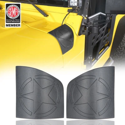 2 piezas protegen laterales exteriores ABS blindados protectores de capucha aptos para Jeep Wrangler TJ 1997-2006 Foto 1 de 4