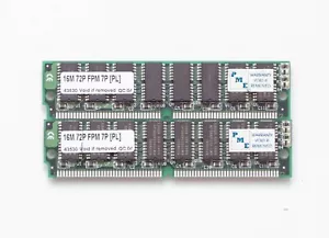 Lot of 2x16MB FPM memory - SIMM 72pin - 32MB - 60ns - TESTED - Picture 1 of 2