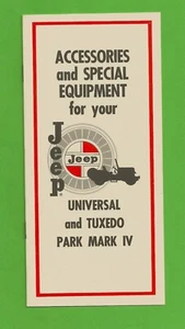 De colección 1966 Publicidad Jeep Accesorios Universal Esmoquin Park Mark IV - Imagen 1 de 2