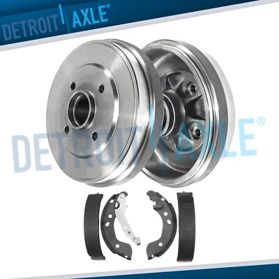 Rear Brake Drums Brake Shoes Kit for 2012 - 2019 1.6L Nissan Versa Note Micra - Image 1 of 4