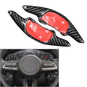 Carbon Fiber Steering Wheel Shift Paddle FIT Mazda CX-30 20-22 For Mazda 3 19-23 - Foto 1 di 7