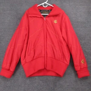 Rocawear Coat Womens 2X Plus Red Embroidered Bomber Jacket Vintage Y2k - Picture 1 of 12