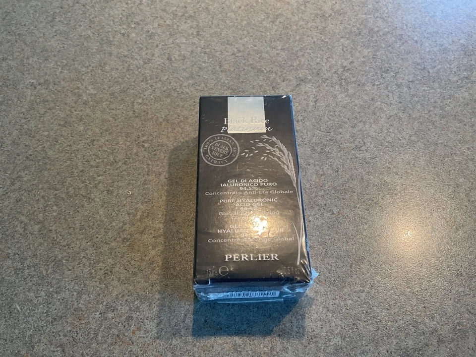 Gel de ácido hialurónico puro platino arroz negro Perlier 94,5 % 50 ml/0,5 oz Foto 1 de 2