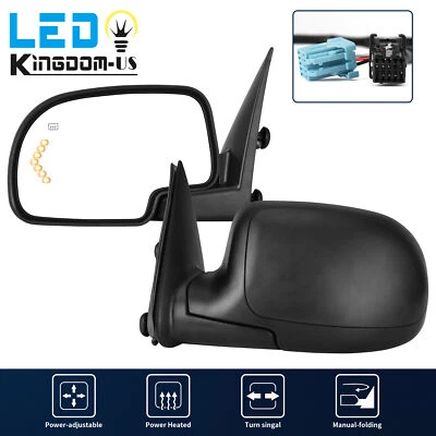 Power Heated Mirrors for 2003- 2006 Chevy Silverado Sierra 1500 2500 3500 Signal - Image 1 of 4