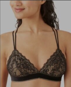 B.tempt'd by Wacoal Lace Encounter Bralette Night Small 935204 Black