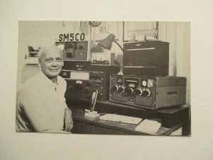 Postcard Ham Radio Reply Card Alex Alexandersson Stockholm Sweden - Picture 1 of 2