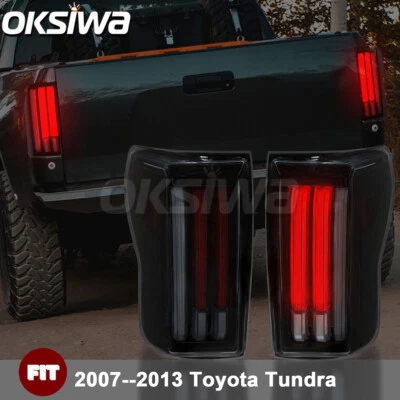 Luces traseras de freno de humo de animación de arranque LED completo para Toyota Tundra 2007-2013 Foto 1 de 4