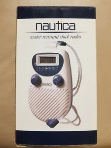 Rare Vintage  NIB 90s Nautica Water Resistant Shower Radio  - Picture 1 of 10