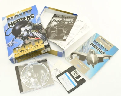 U.S. Navy Fighters Gold Air Combat Series PC Game CD-ROM 1995 EA Games CIB BOX - Image 1 of 4