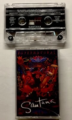 ROCK SANTANA SUPERNATURAL CASSETTE TAPE LIGHTLY USED 1999 - Image 1 of 3