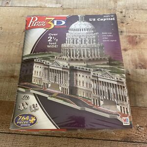 Puzz 3D US Capitol Puzzle 764 Piece Advanced Hasbro Wrebbit Age 12+ 2 1/2ft Wide