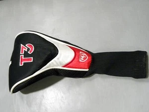 WALTER HAGEN T3 - 1 DRIVER HEAD COVER BLACK - WHITE - RED - Picture 1 of 3