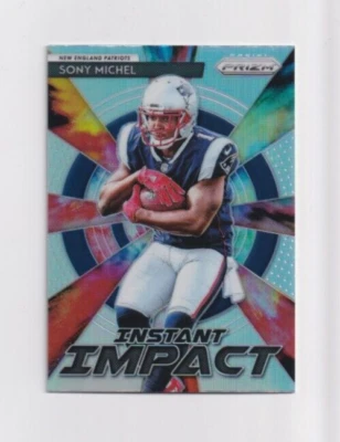 2018 Panini Prizm INSTANT IMPACT PRIZM # II-11 Sony Michel NEW ENGLAND PATRIOTS - Image 1 of 2