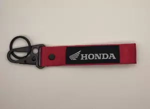Honda Loop Key Chain Motorcycle UTV ATV Boat Car Keychain Ring Hook Lanyard - Picture 1 of 2