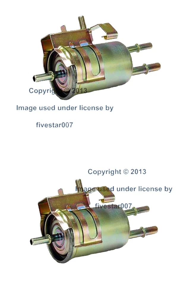 2 Gas Fuel Filters Injection Strainer Set w/ Bracket for Mazda B Series for Ford - Image 1 of 1